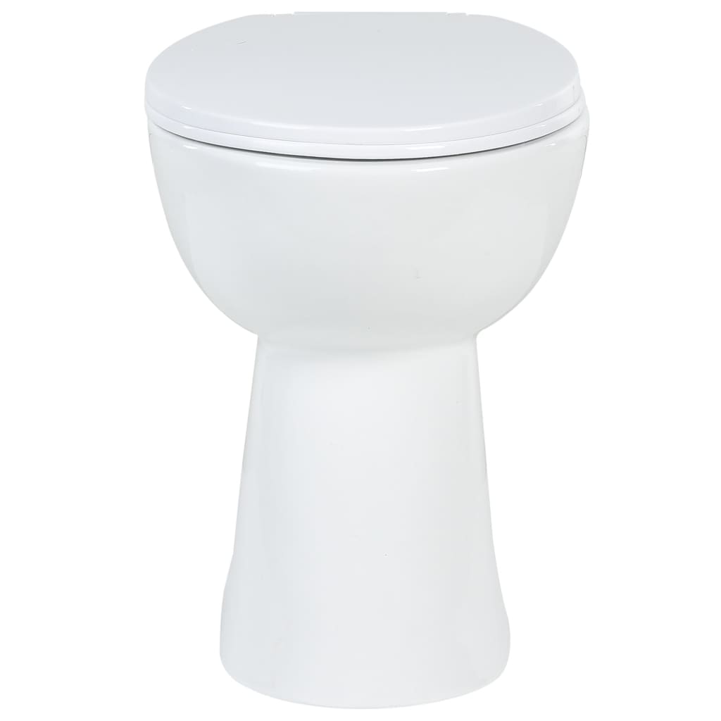 Toilet verhoogd 7 cm soft-close randloos keramiek