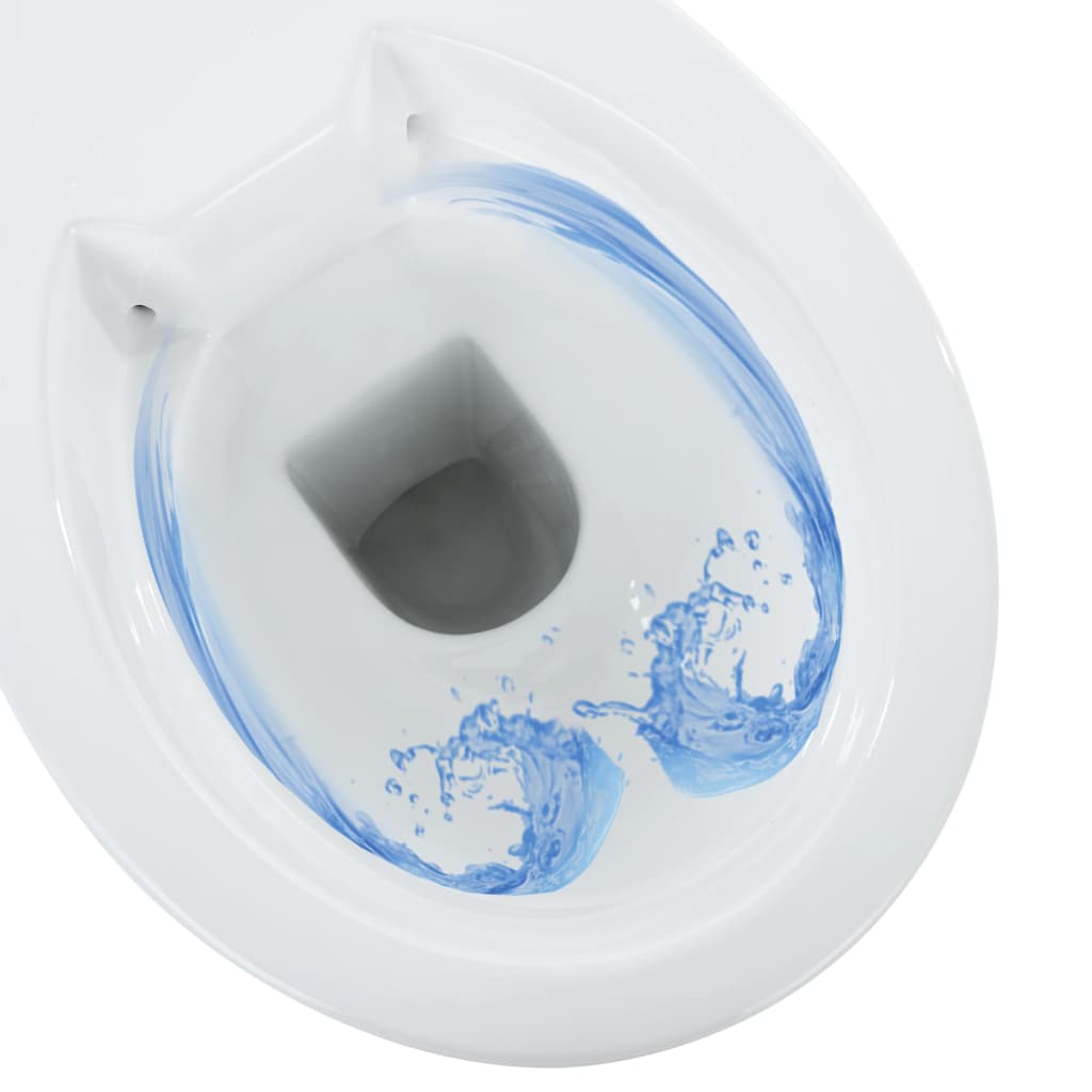 Toilet verhoogd 7 cm soft-close randloos keramiek