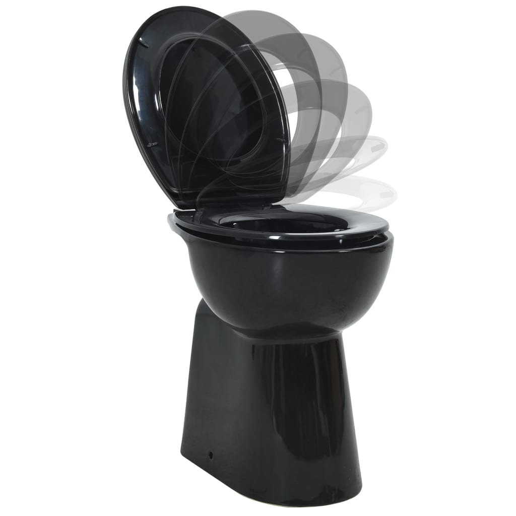 Toilet verhoogd 7 cm soft-close randloos keramiek