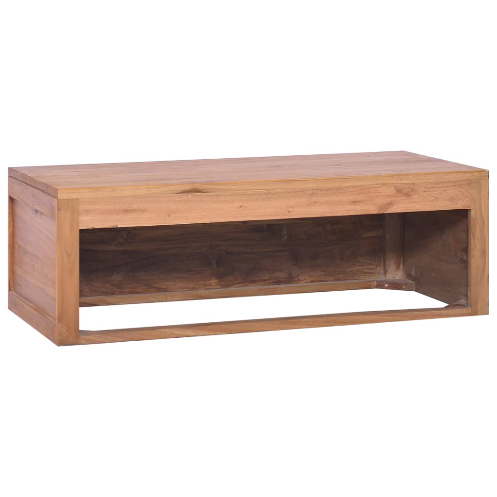 Badkamerwandkast 110x45x30 cm massief teakhout