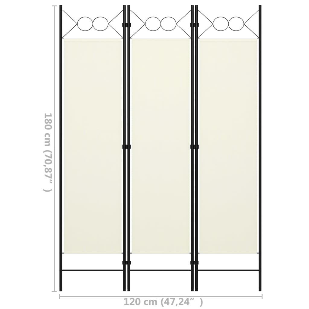 Kamerscherm met 4 panelen 160x180 cm