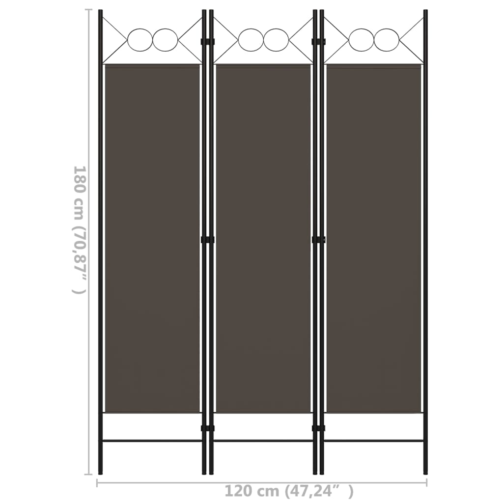 Kamerscherm met 4 panelen 160x180 cm