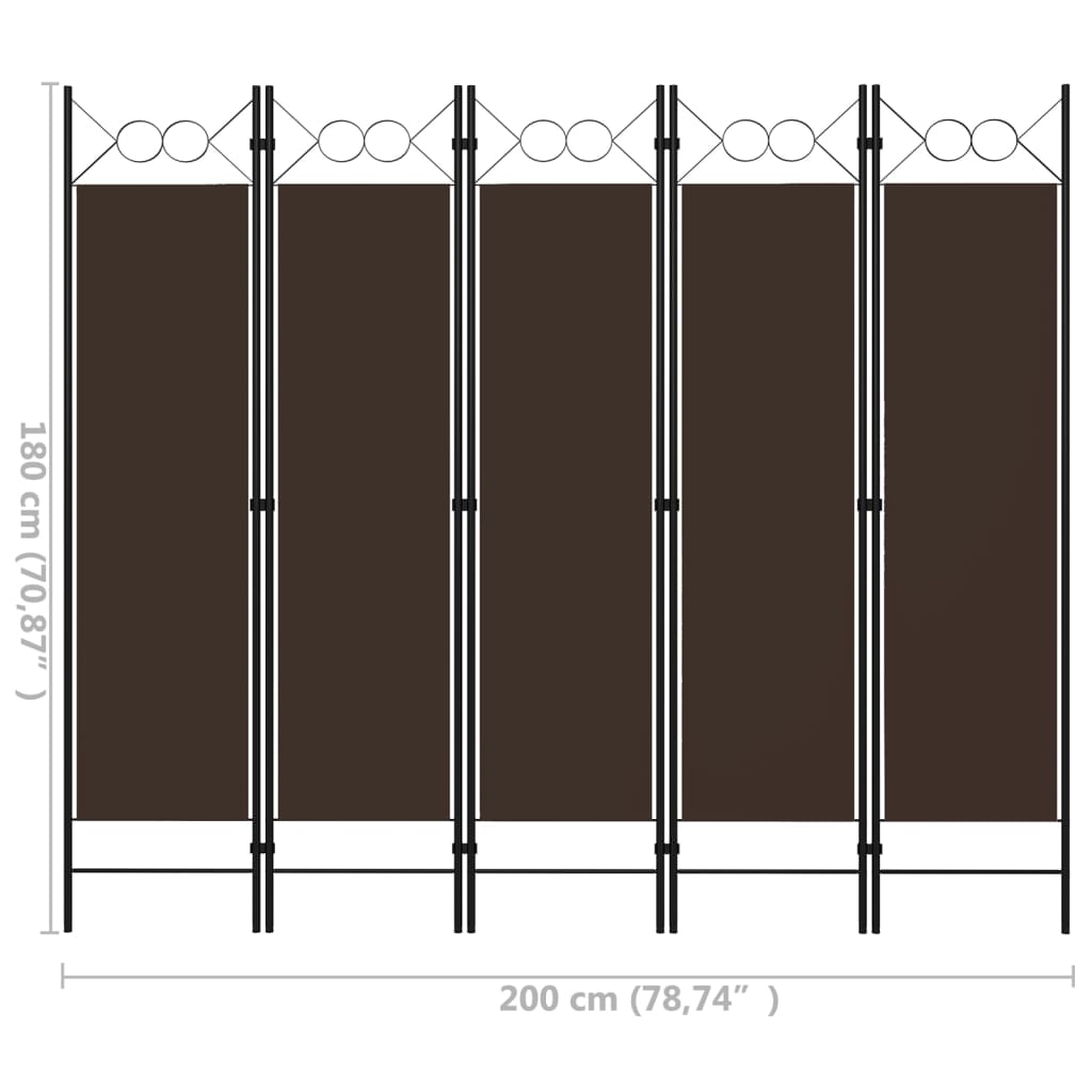 Kamerscherm met 4 panelen 160x180 cm