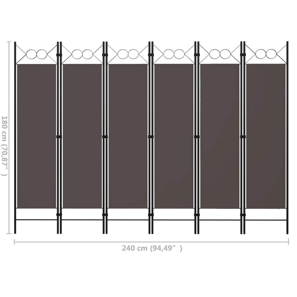 Kamerscherm met 4 panelen 160x180 cm