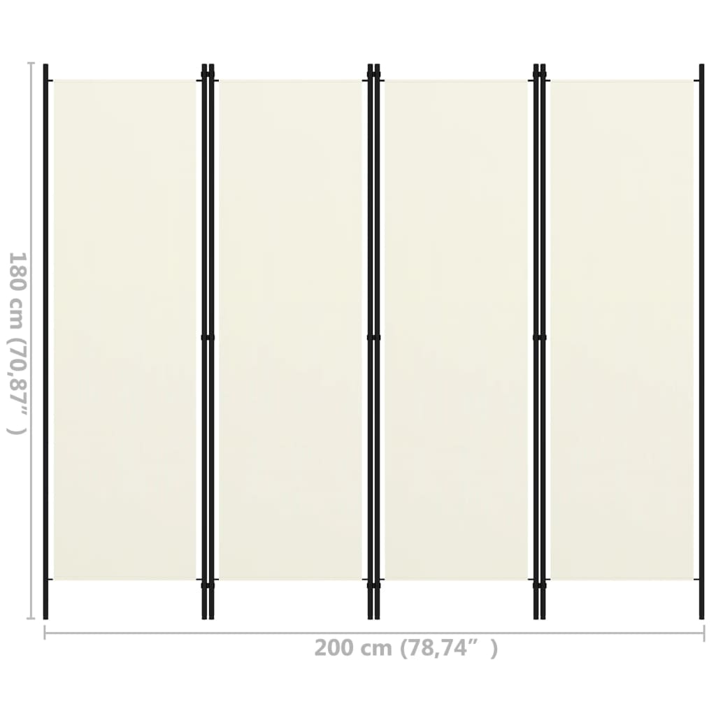 Kamerscherm met 5 panelen 250x180 cm