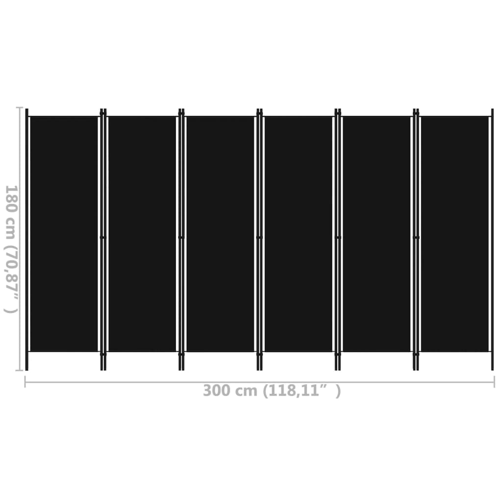 Kamerscherm met 5 panelen 250x180 cm