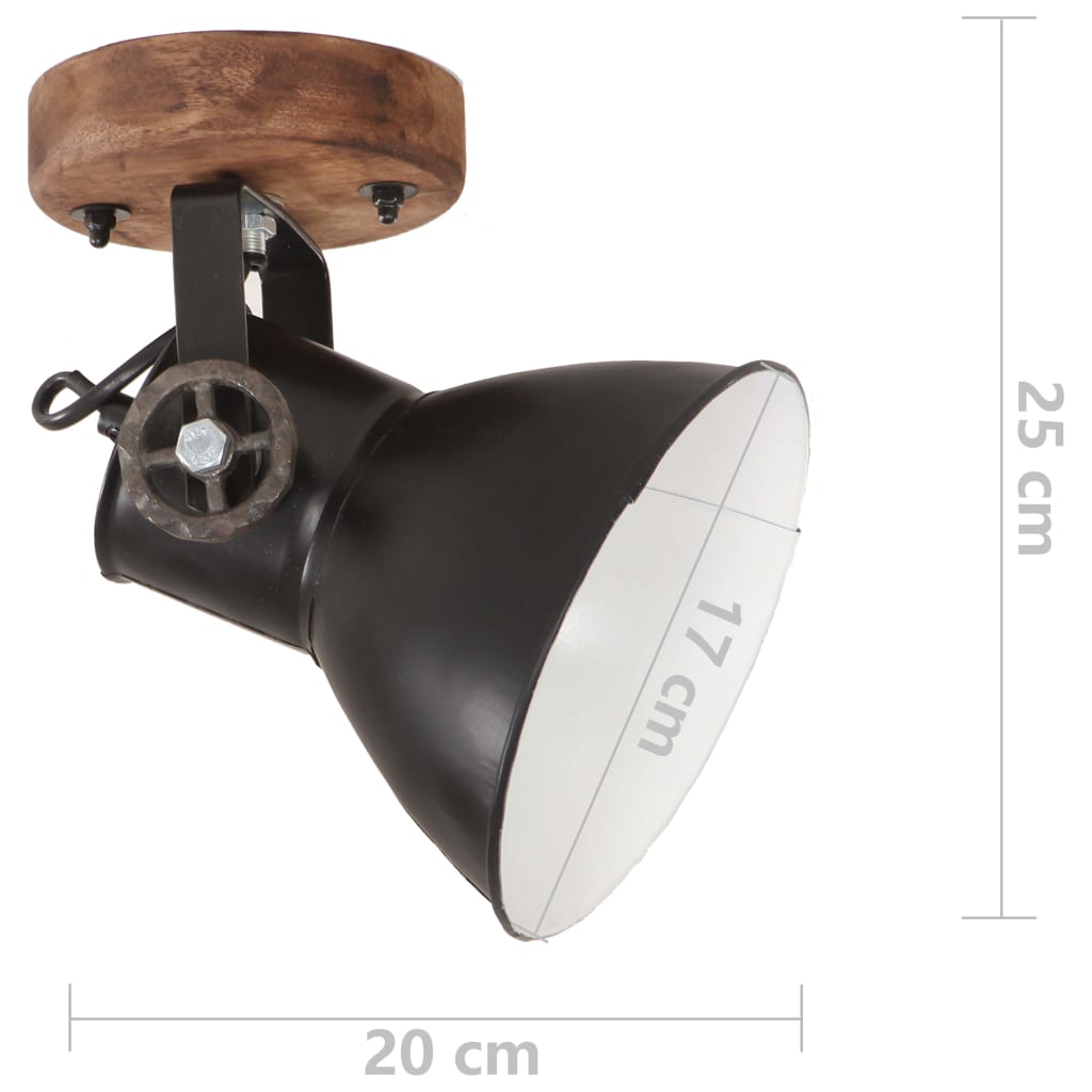 Wandlamp industrieel E27 65x25 cm messingkleurig