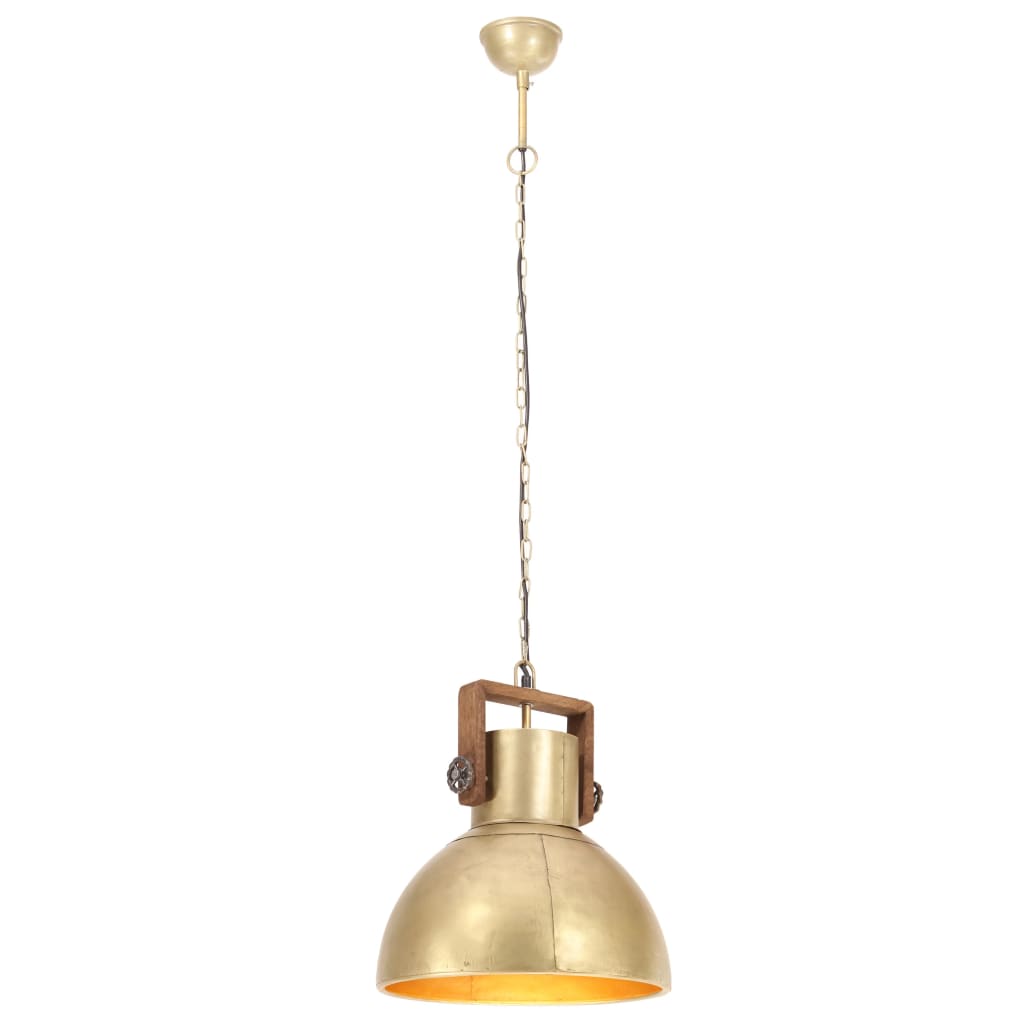 Hanglamp industrieel rond 25 W E27 40 cm wit