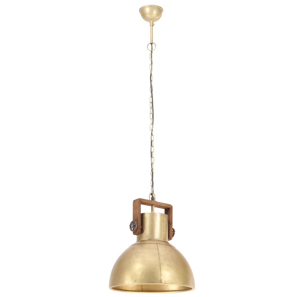 Hanglamp industrieel rond 25 W E27 40 cm wit