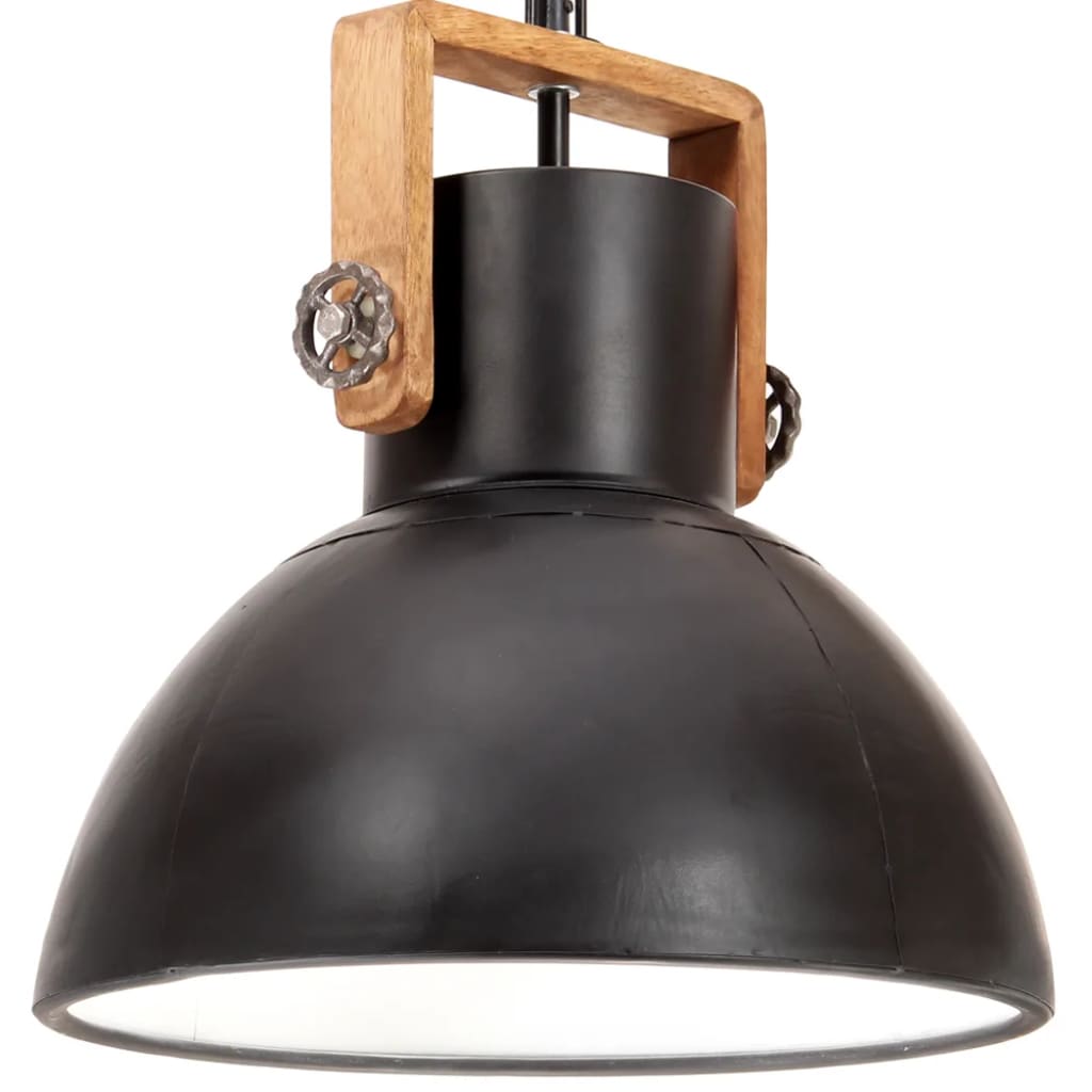 Hanglamp industrieel rond 25 W E27 40 cm wit