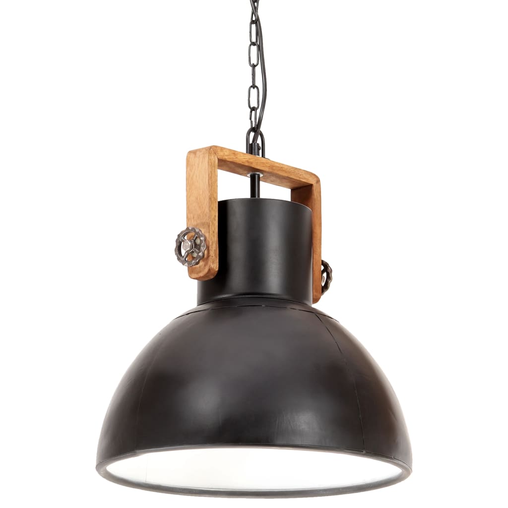 Hanglamp industrieel rond 25 W E27 40 cm wit