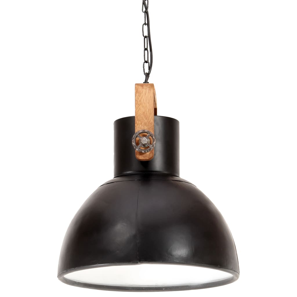 Hanglamp industrieel rond 25 W E27 40 cm wit