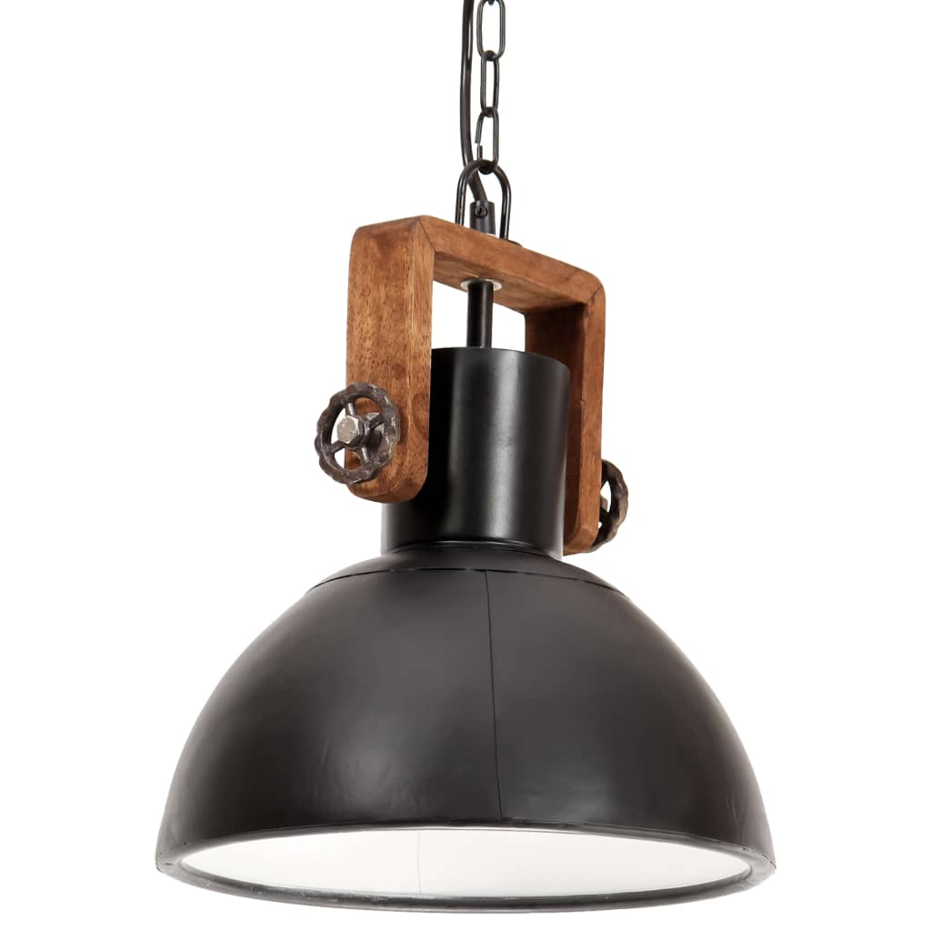 Hanglamp industrieel rond 25 W E27 40 cm wit