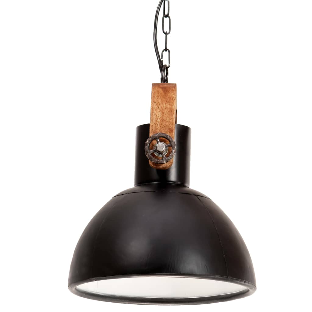 Hanglamp industrieel rond 25 W E27 40 cm wit