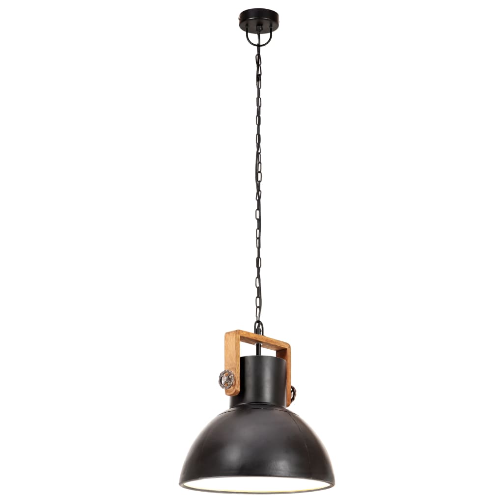 Hanglamp industrieel rond 25 W E27 40 cm wit