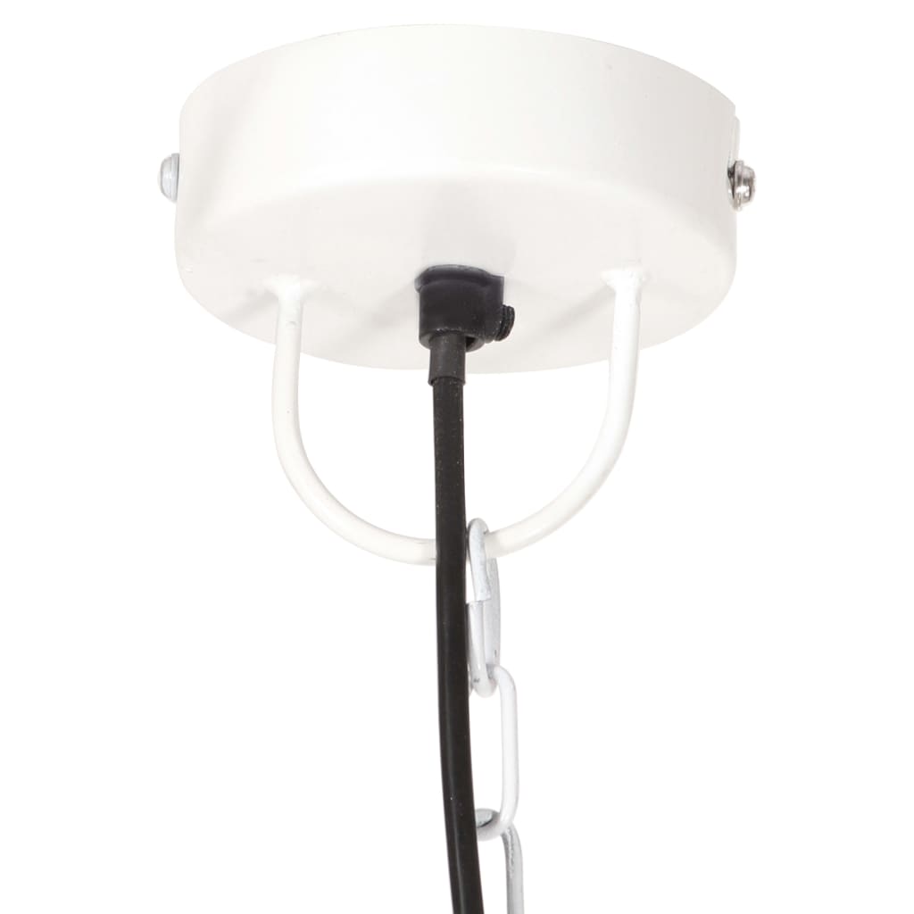 Hanglamp industrieel rond 25 W E27 40 cm wit