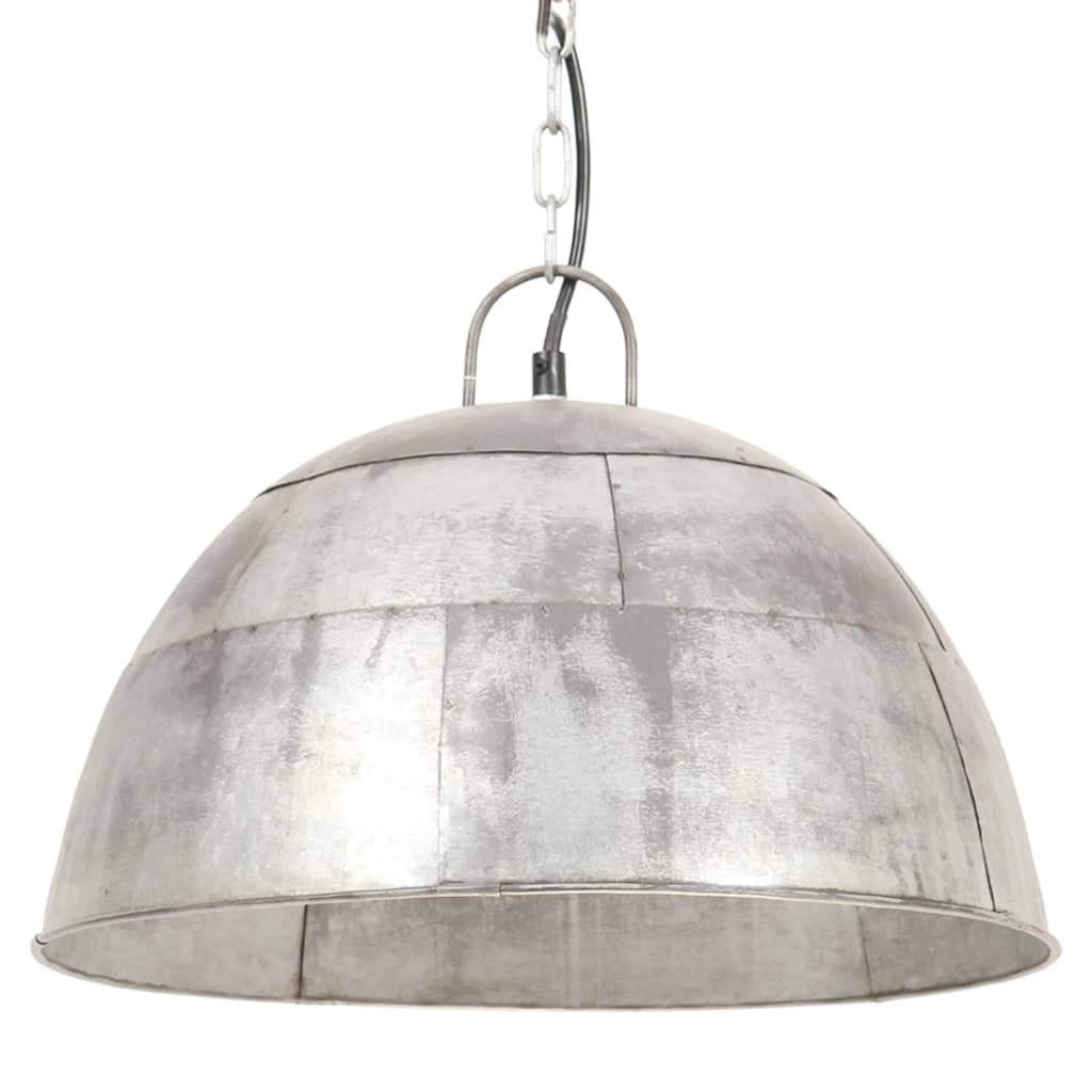 Hanglamp industrieel vintage rond 25 W E27 41 cm wit