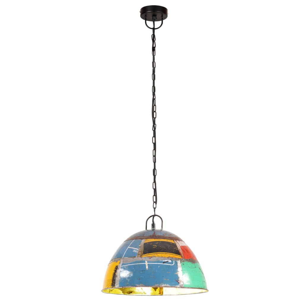 Hanglamp industrieel vintage rond 25 W E27 41 cm wit