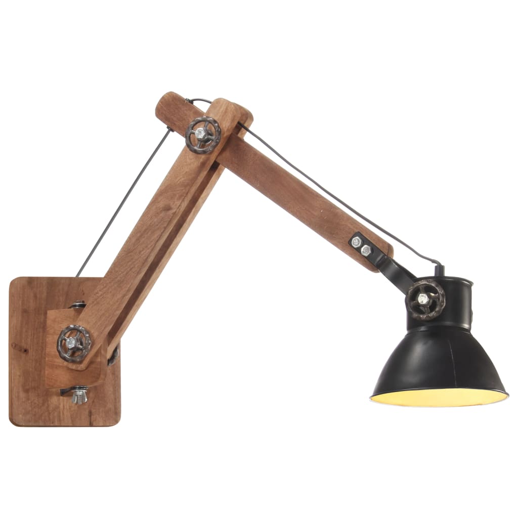 Wandlamp industrieel rond E27 messingkleurig