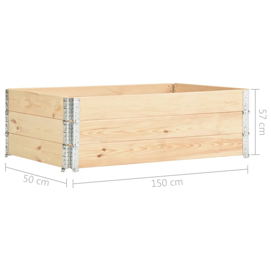 Plantenbak verhoogd 60x80 cm massief grenenhout