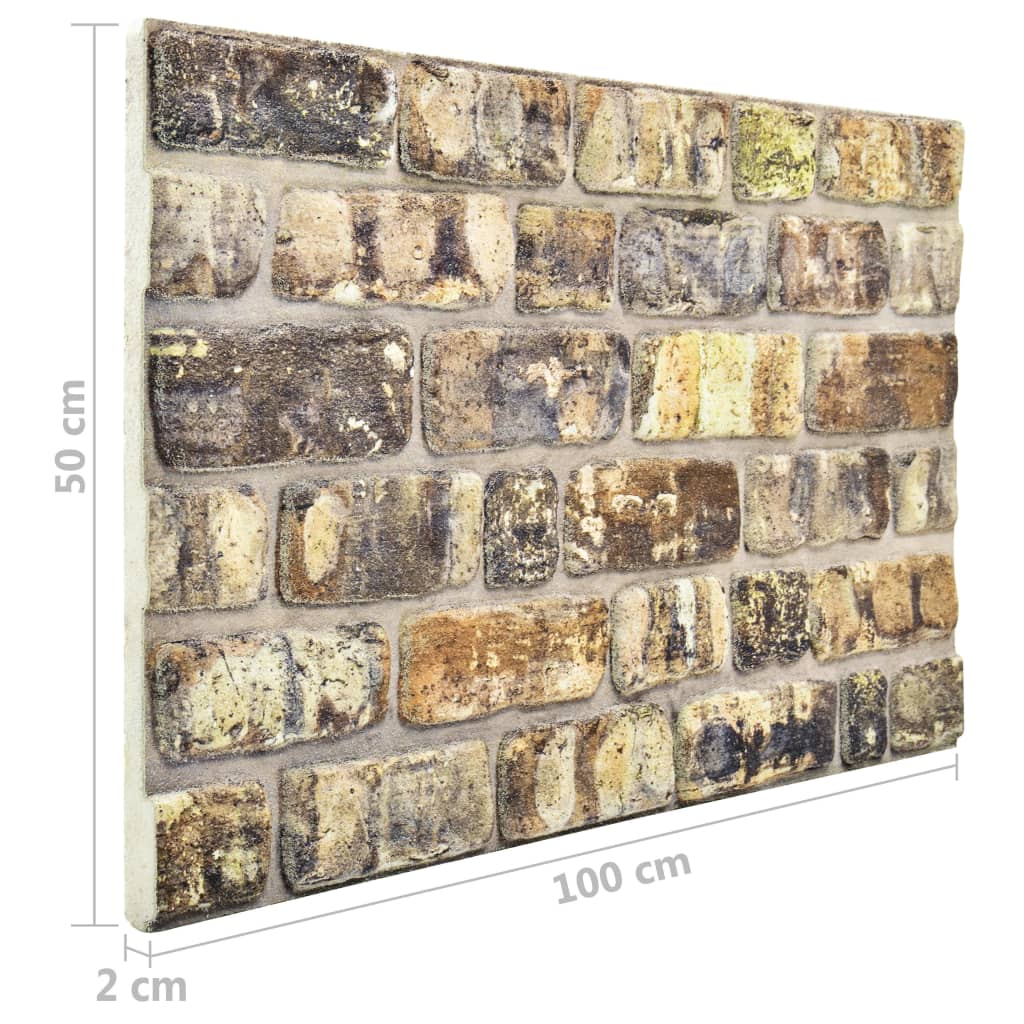 11 st Wandpanelen 3D lichtgrijze baksteen EPS