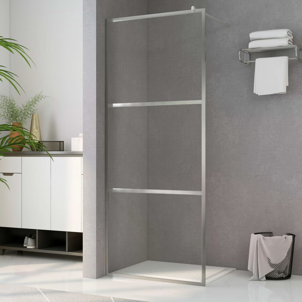 Inloopdouchewand transparant 115x195 cm ESG-glas