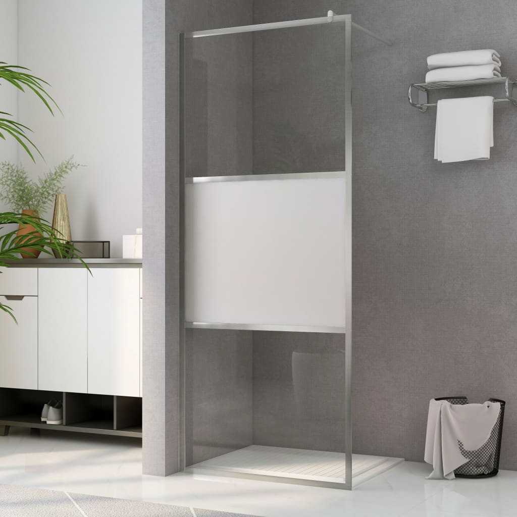 Inloopdouchewand transparant 115x195 cm ESG-glas