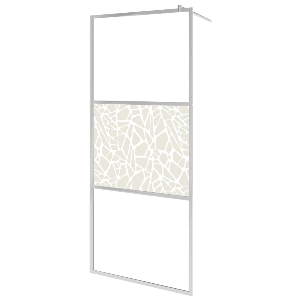 Inloopdouchewand transparant 115x195 cm ESG-glas