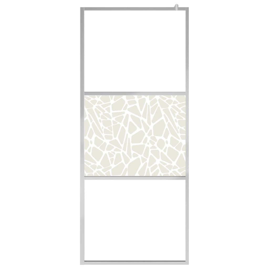 Inloopdouchewand transparant 115x195 cm ESG-glas