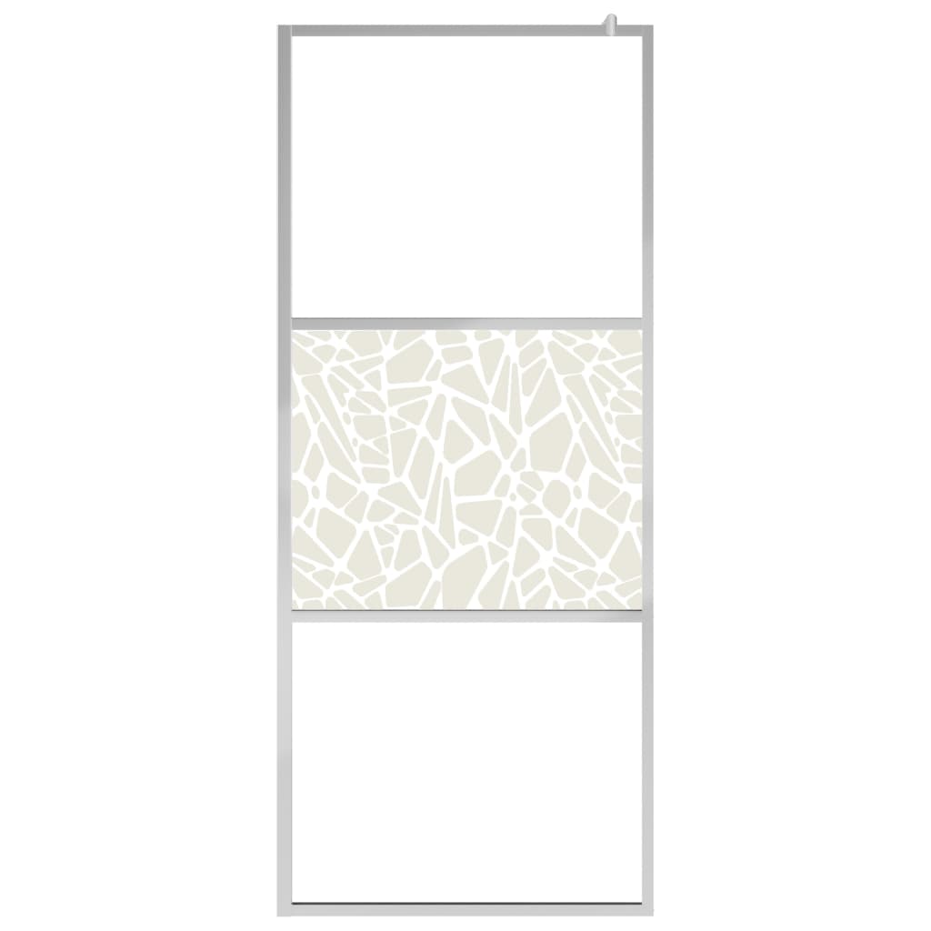 Inloopdouchewand transparant 115x195 cm ESG-glas