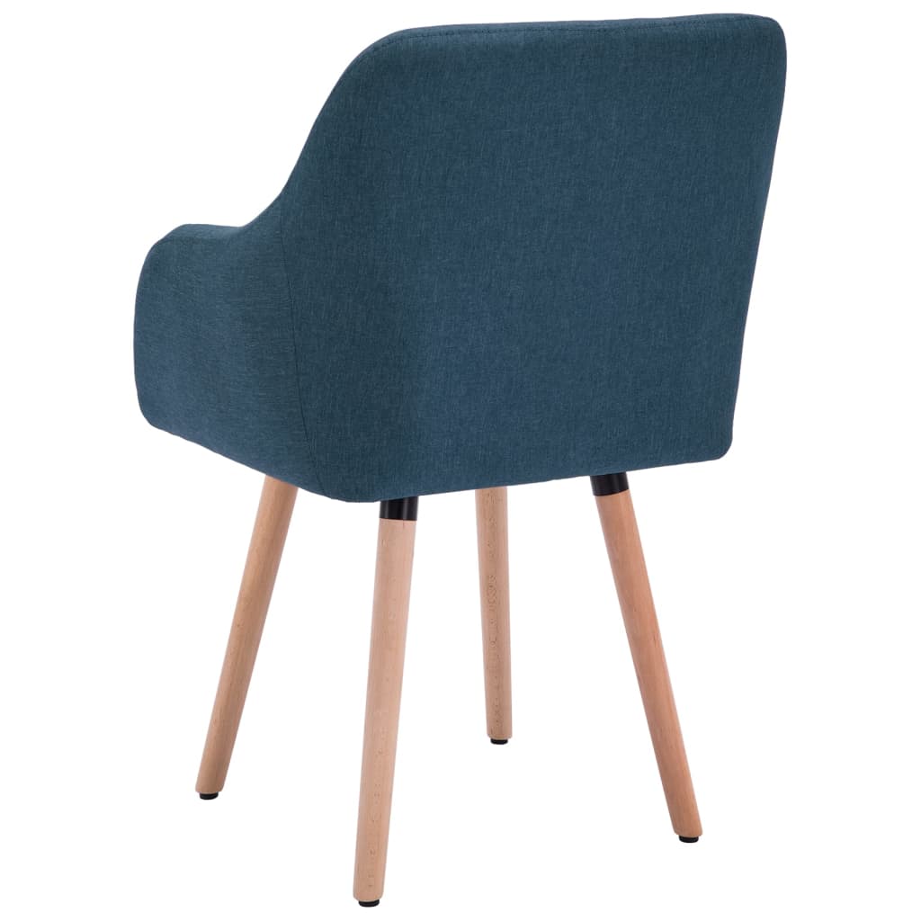 Eetkamerstoelen 2 st stof crèmekleurig