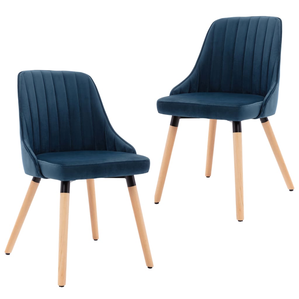 Eetkamerstoelen 2 st fluweel