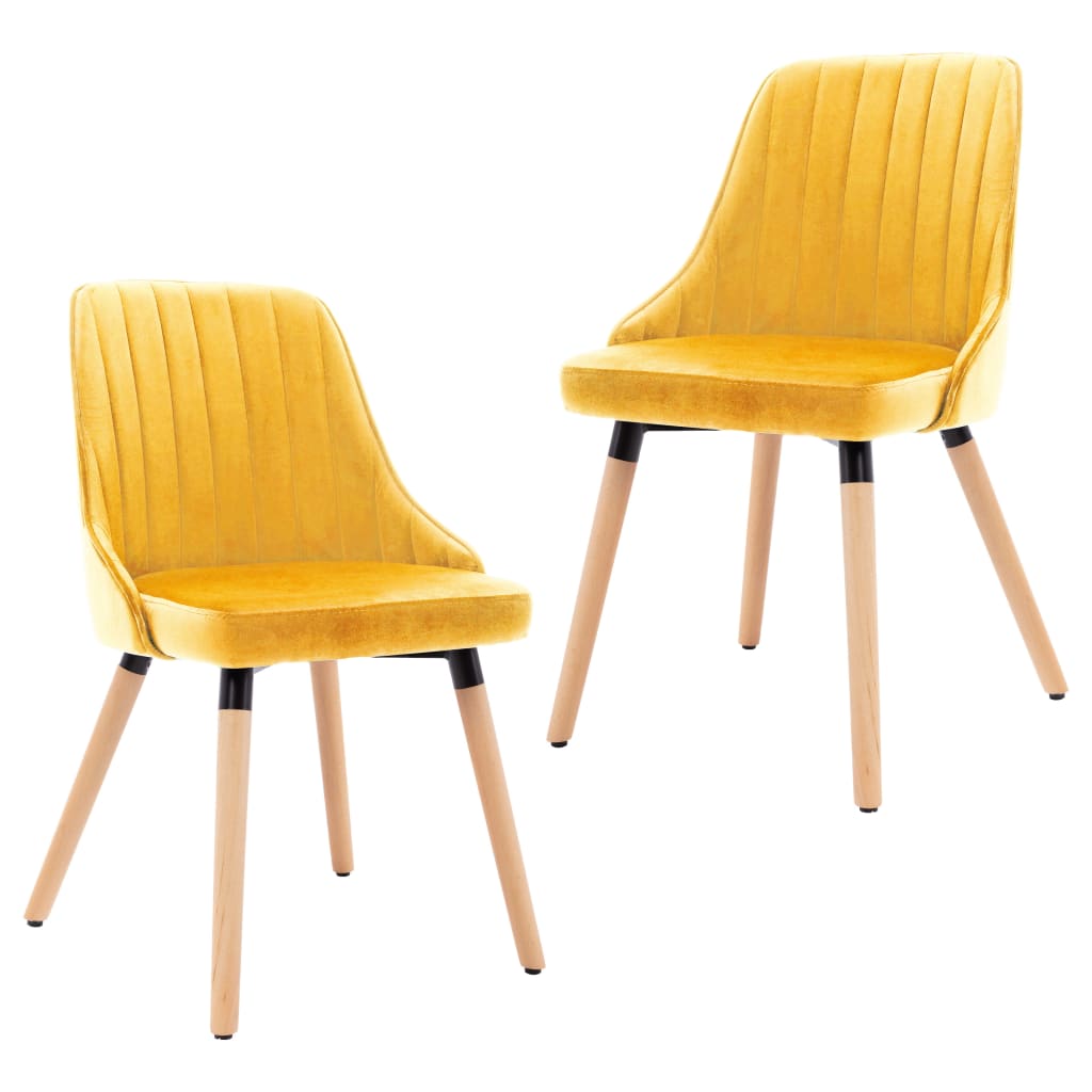 Eetkamerstoelen 2 st fluweel