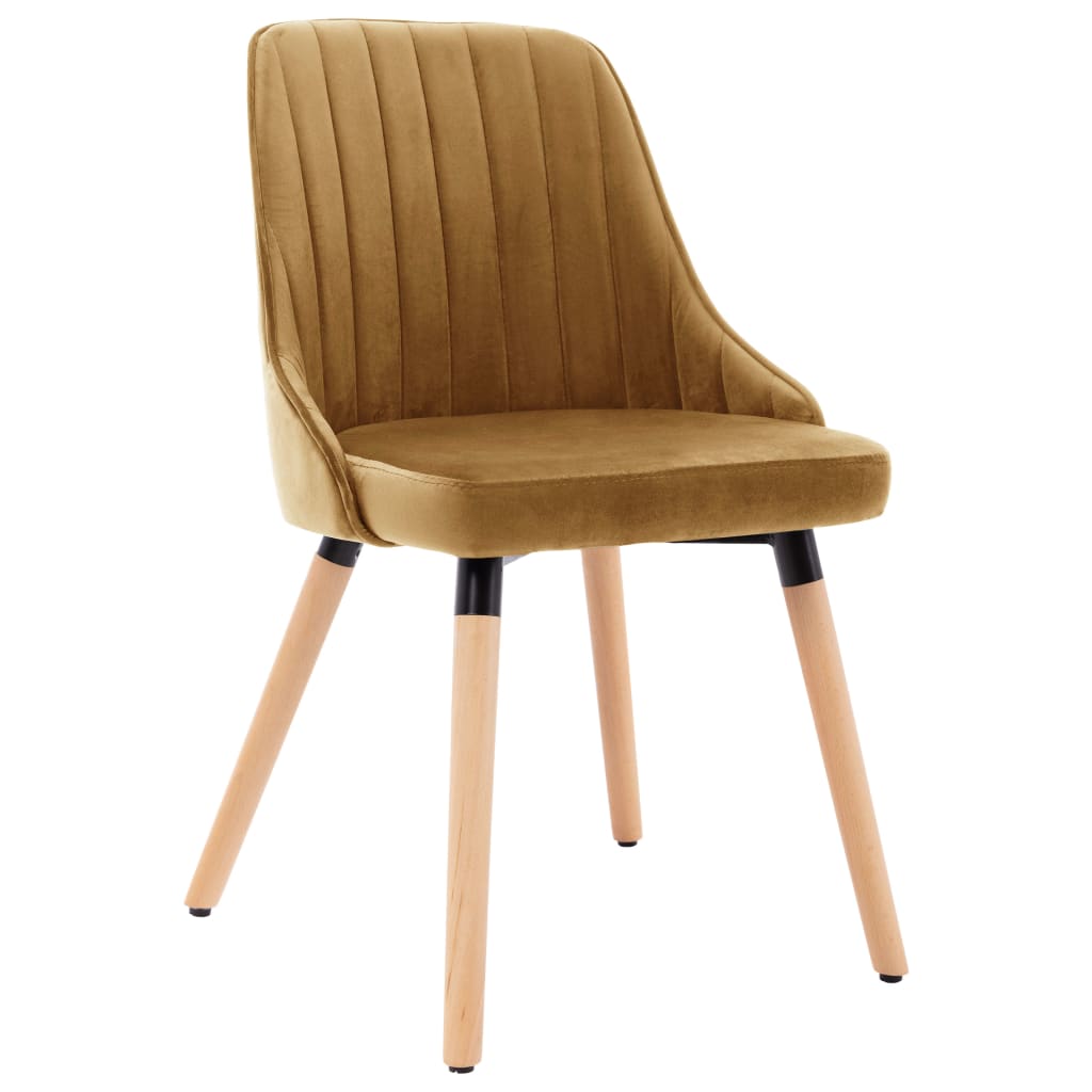 Eetkamerstoelen 2 st fluweel