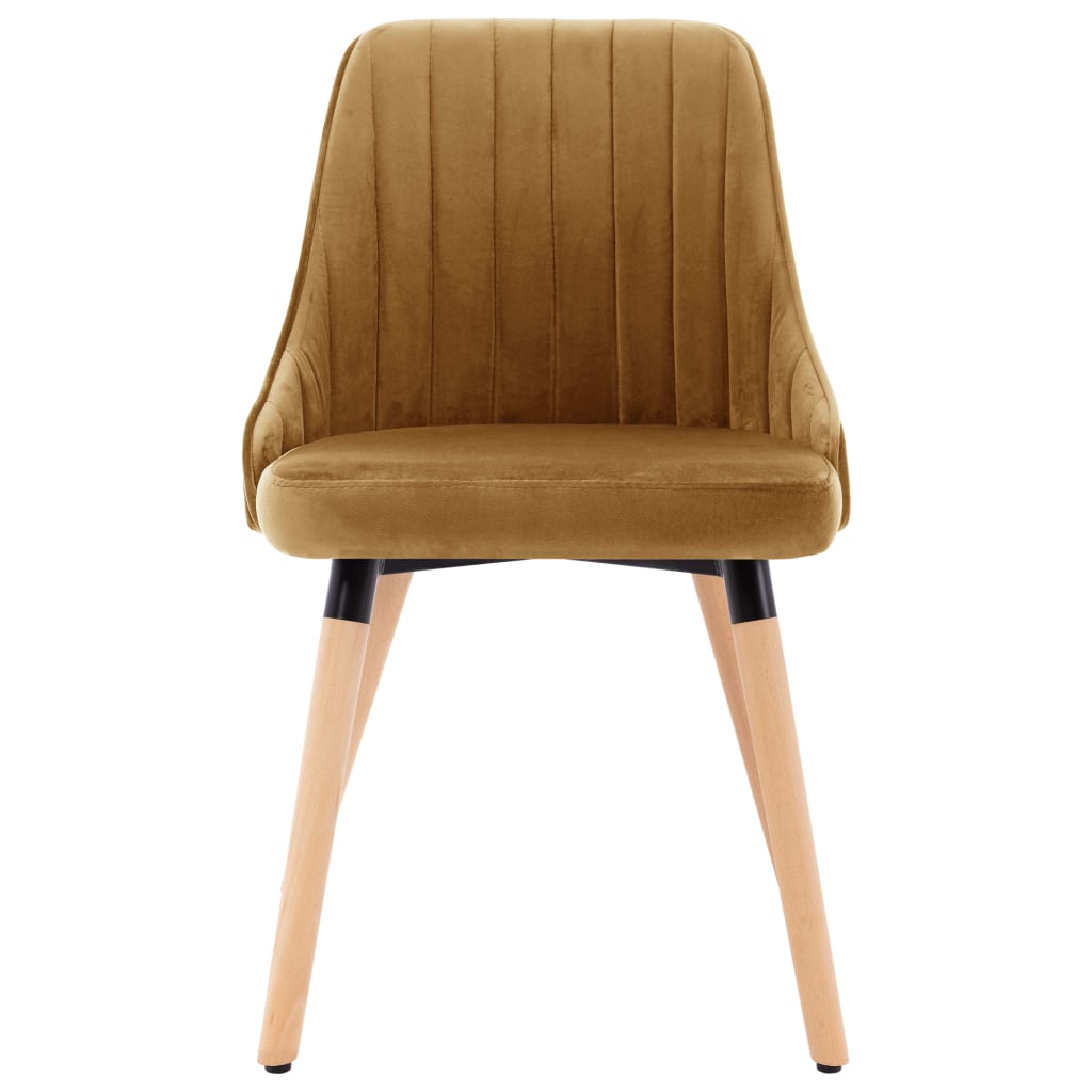 Eetkamerstoelen 2 st fluweel