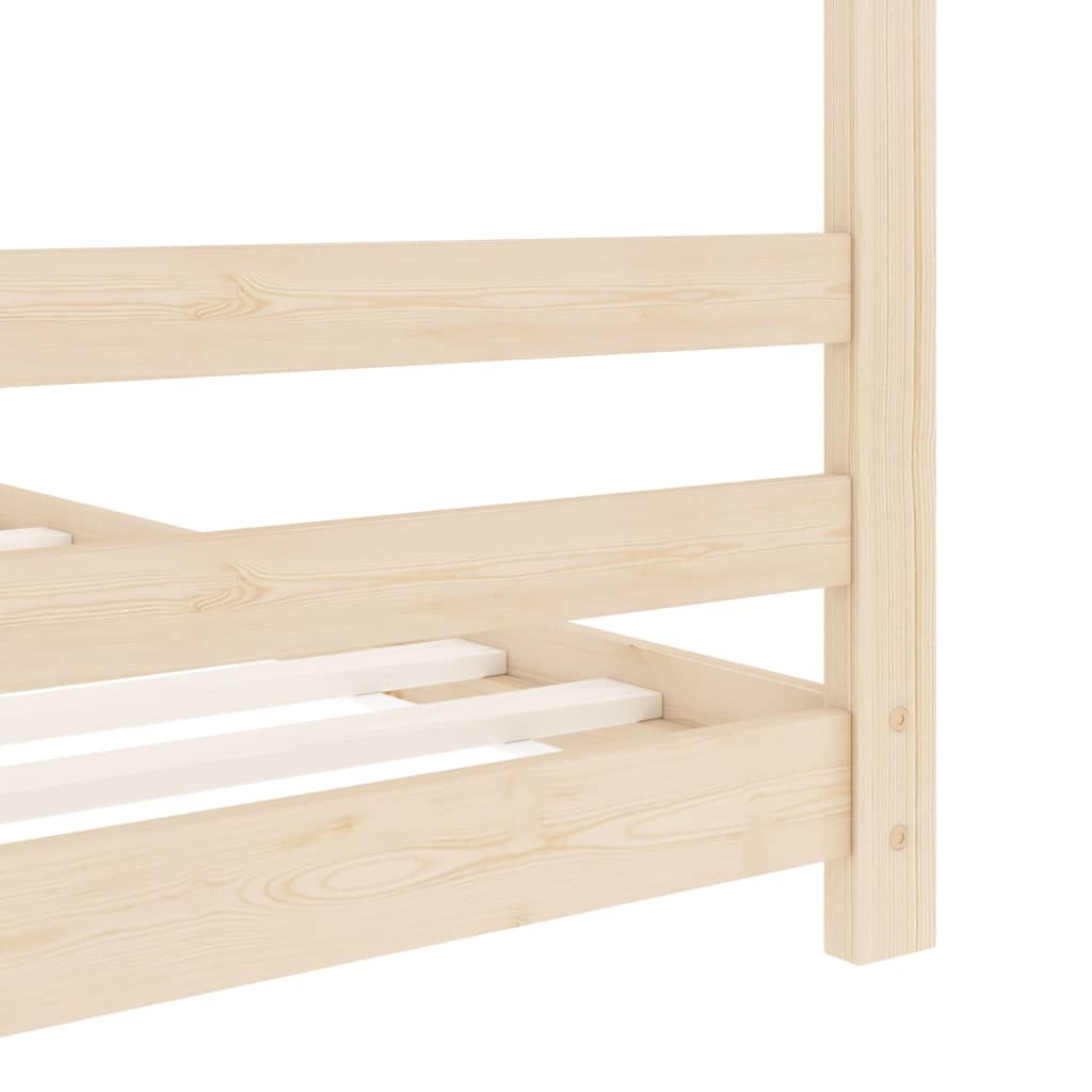 Kinderbedframe massief grenenhout 90x200 cm