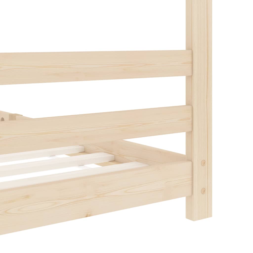 Kinderbedframe massief grenenhout 70x140 cm