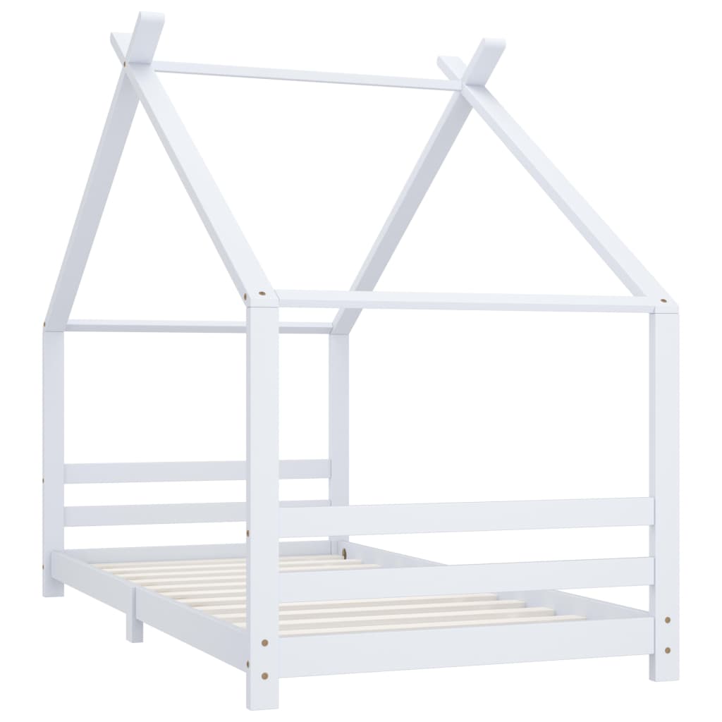 Kinderbedframe massief grenenhout 90x200 cm