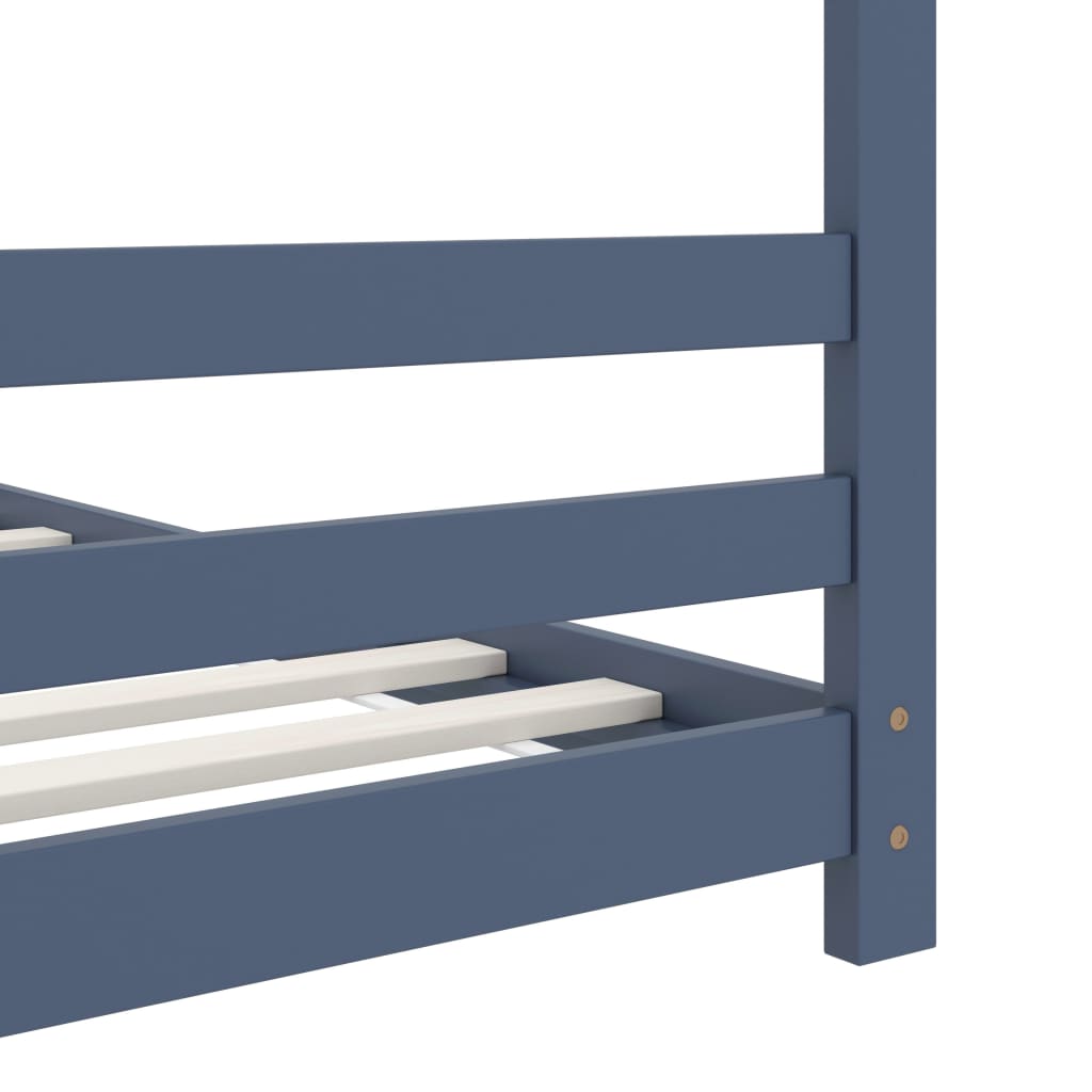 Kinderbedframe massief grenenhout 90x200 cm