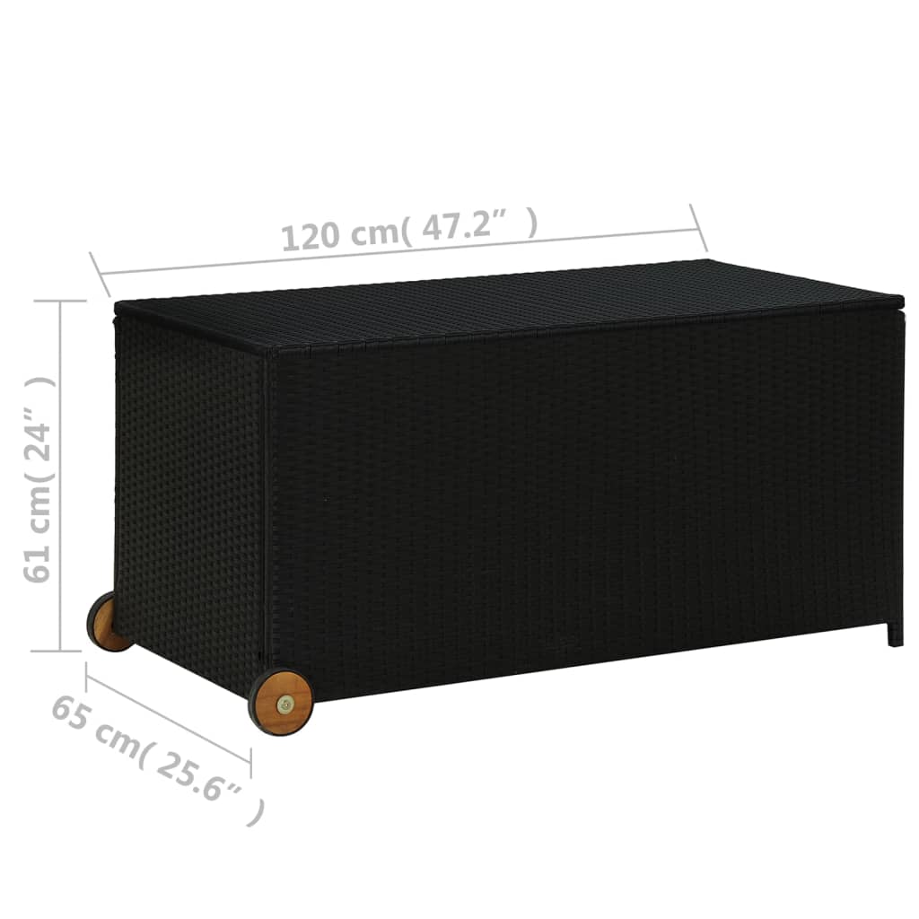 Tuinbox 120x65x61 cm poly rattan