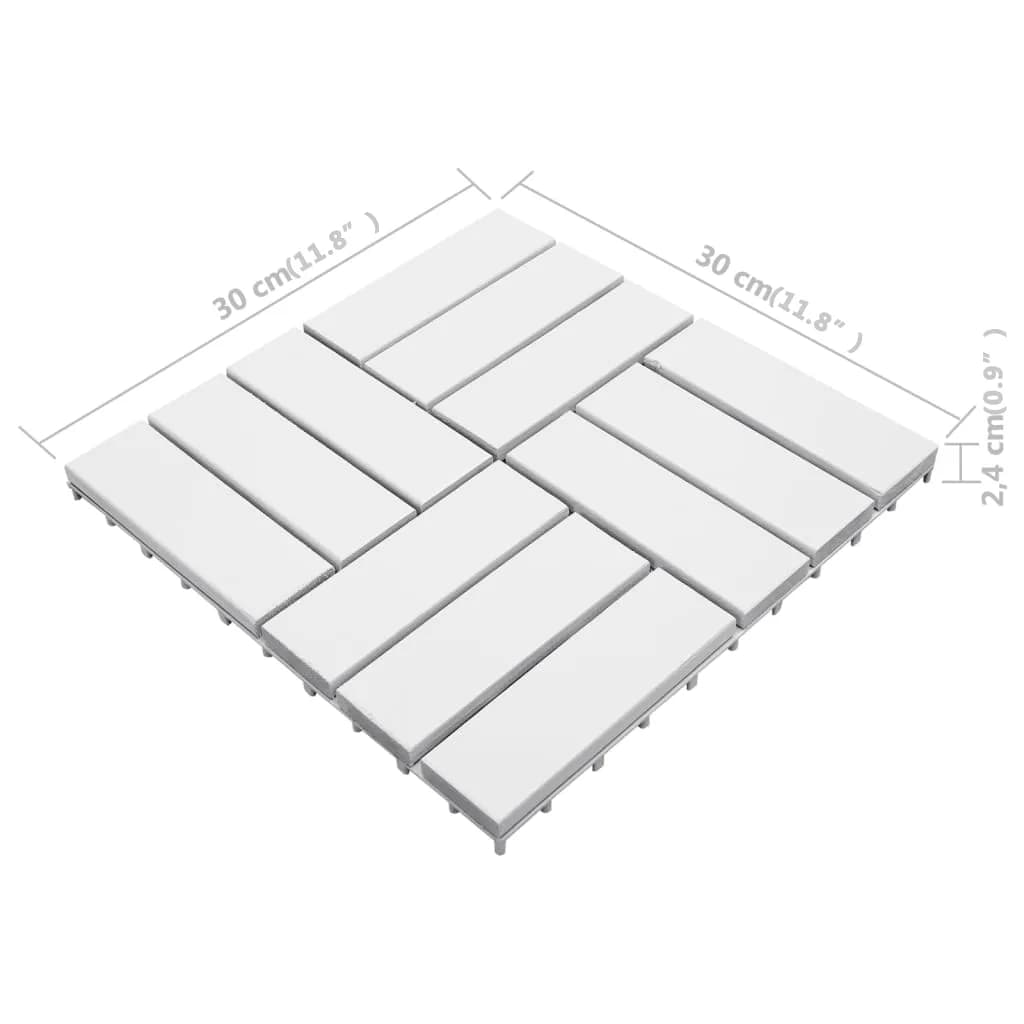 Terrastegels 30 x 30 cm Acacia set van 30