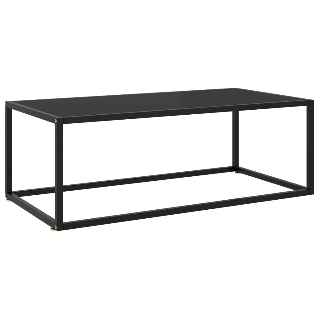 Salontafel met gehard glas 100x50x35 cm