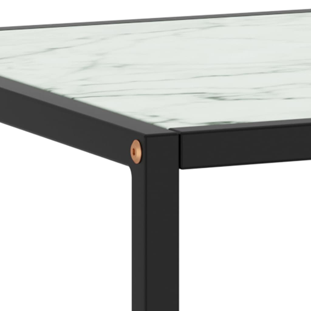 Salontafel met gehard glas 100x50x35 cm