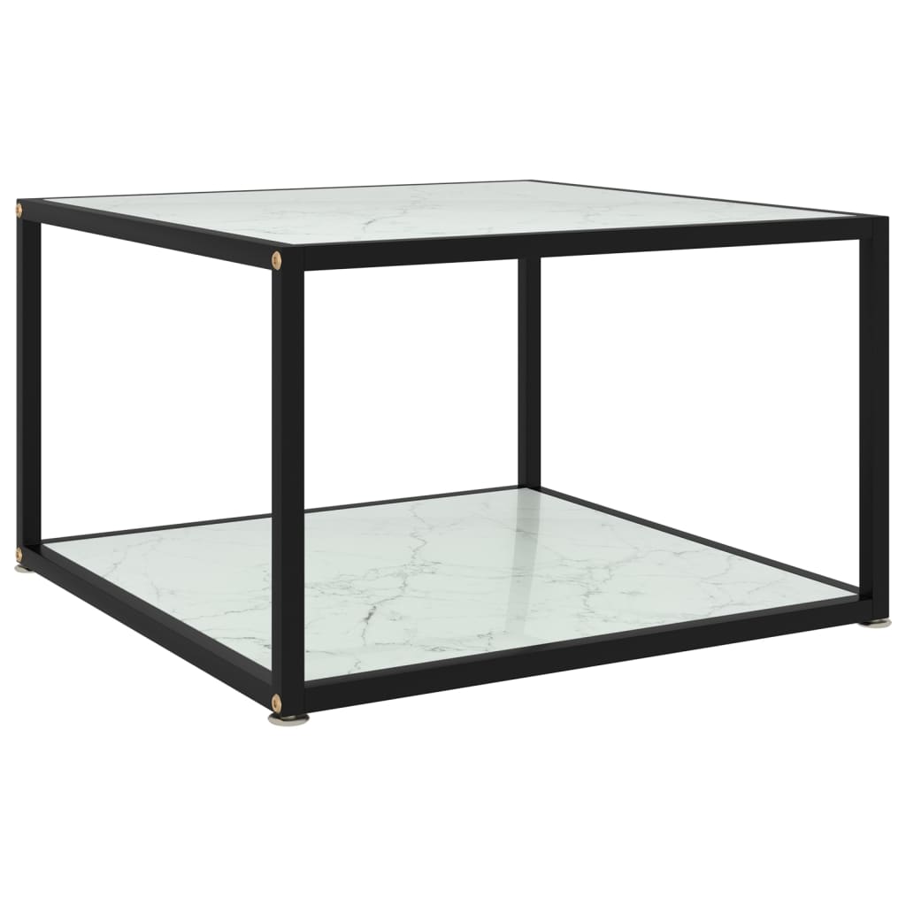 Salontafel 60x60x35 cm gehard glas transparant