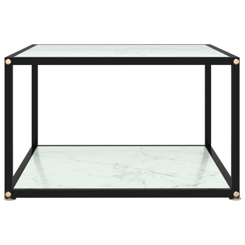 Salontafel 60x60x35 cm gehard glas transparant