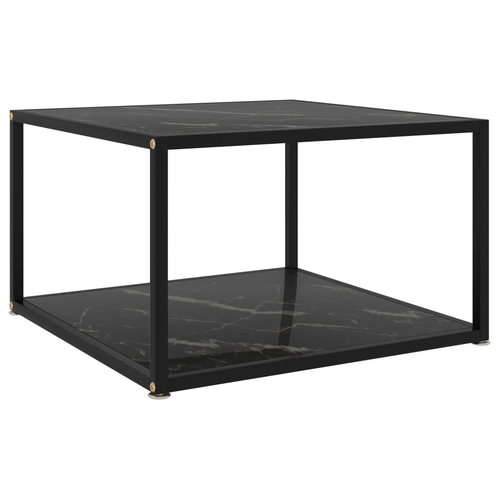 Salontafel 60x60x35 cm gehard glas transparant