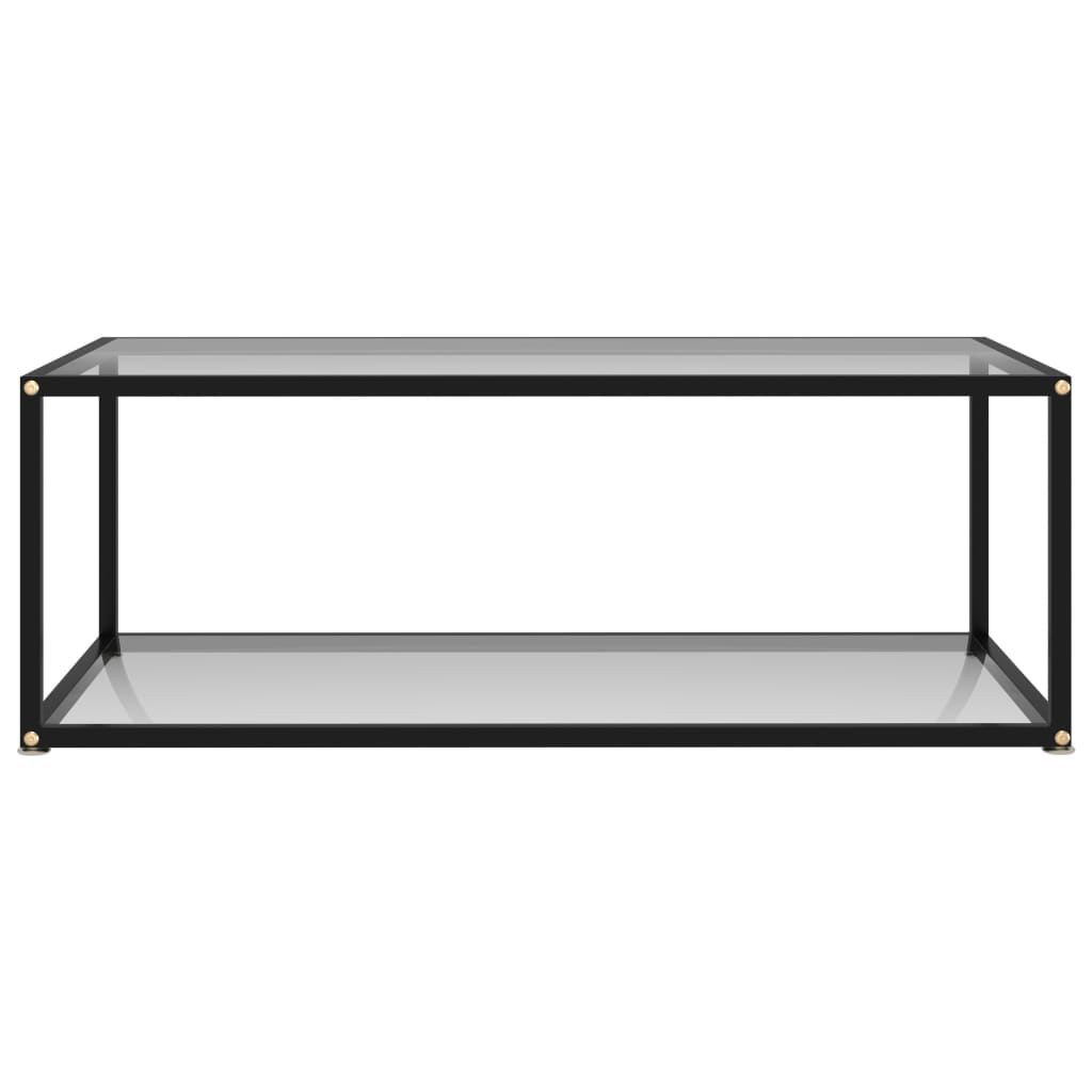 Salontafel 60x60x35 cm gehard glas transparant