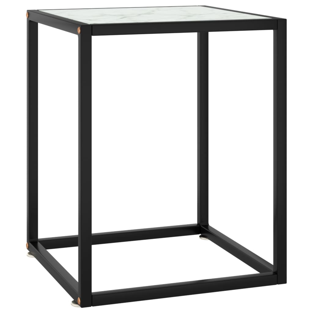 Salontafel met gehard glas 100x50x35 cm