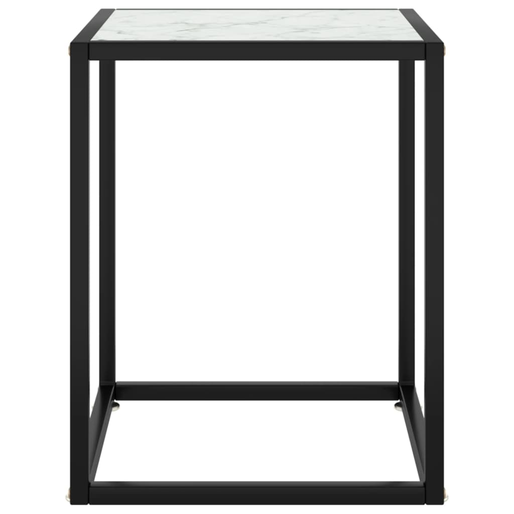 Salontafel met gehard glas 100x50x35 cm