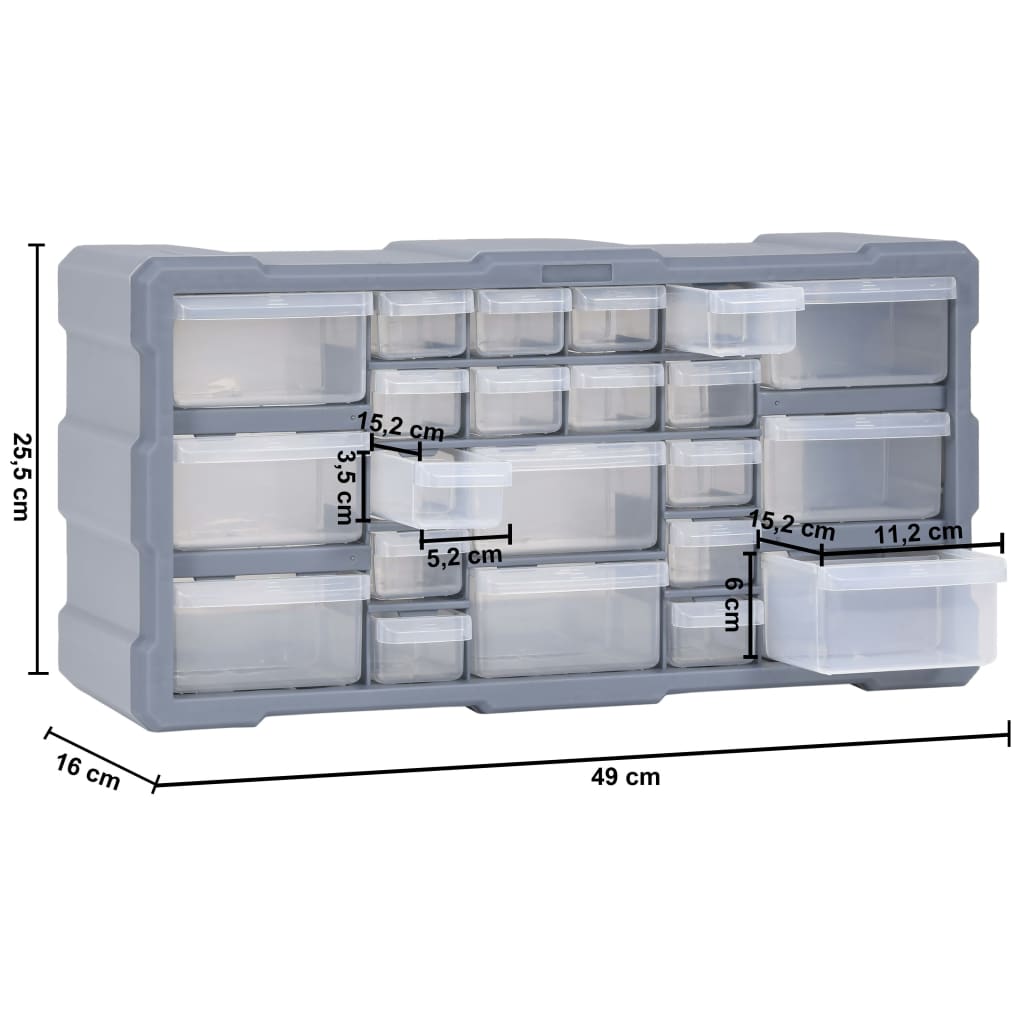 Organiser met 40 lades 52x16x37,5 cm